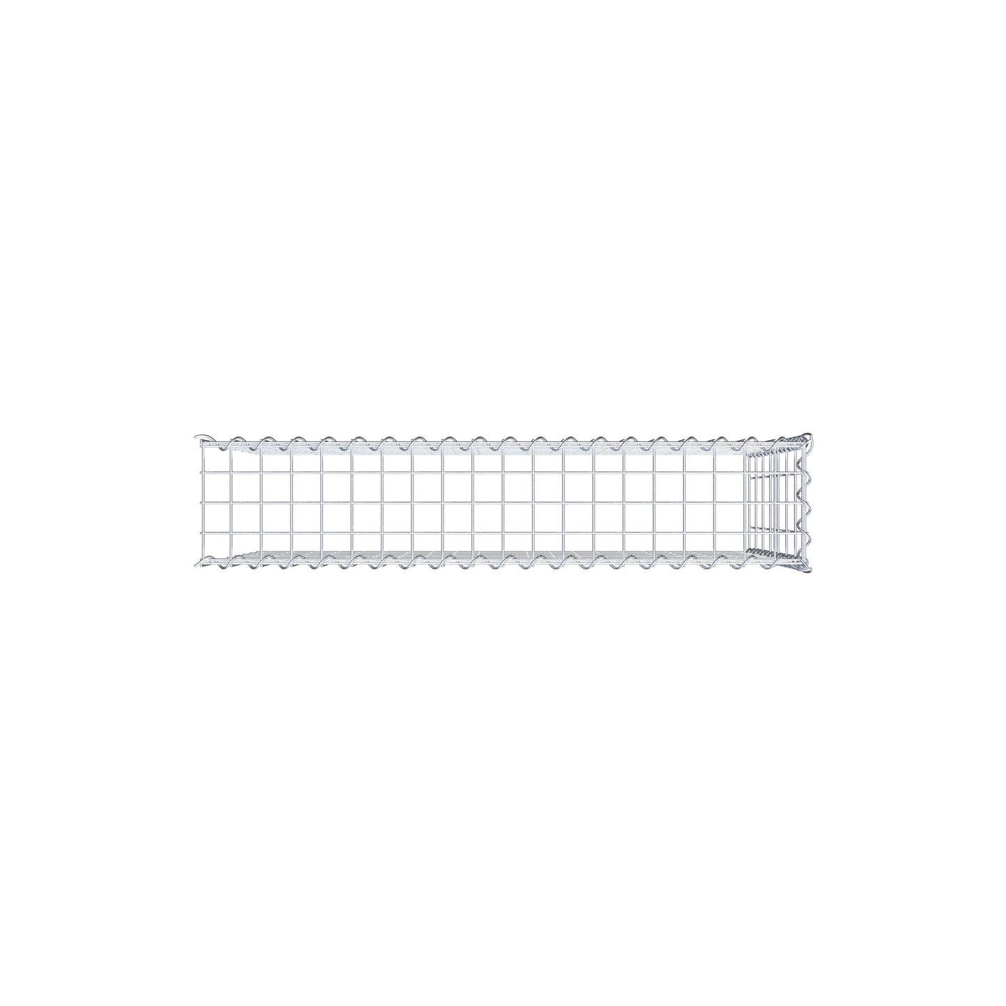 Gabion rapporté type 4 100 cm x 70 cm x 20 cm (L x H x P), mailles 5 cm x 10 cm, spirale