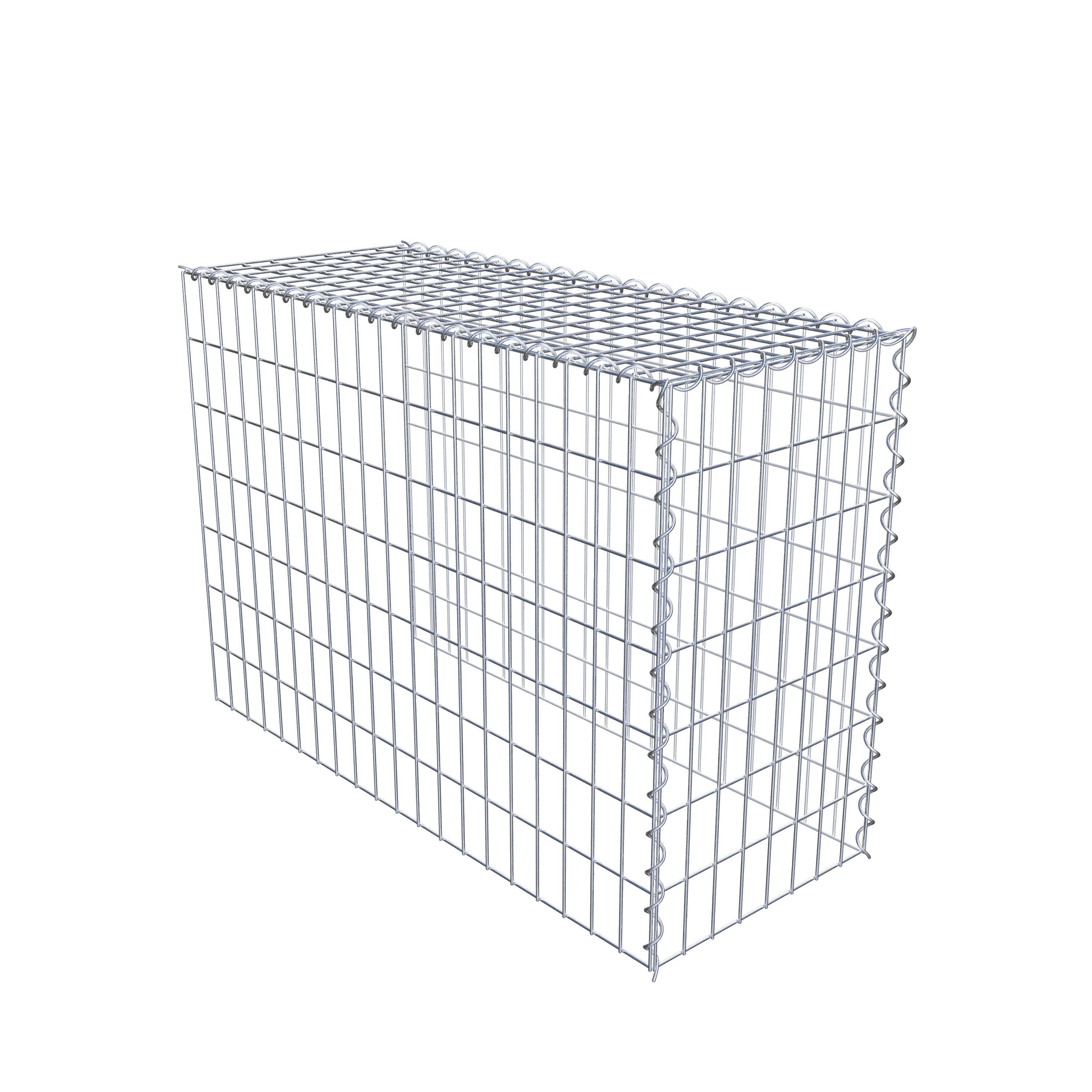 Opvokset gabion type 4 100 cm x 70 cm x 40 cm (L x H x D), maskestørrelse 5 cm x 10 cm, spiral