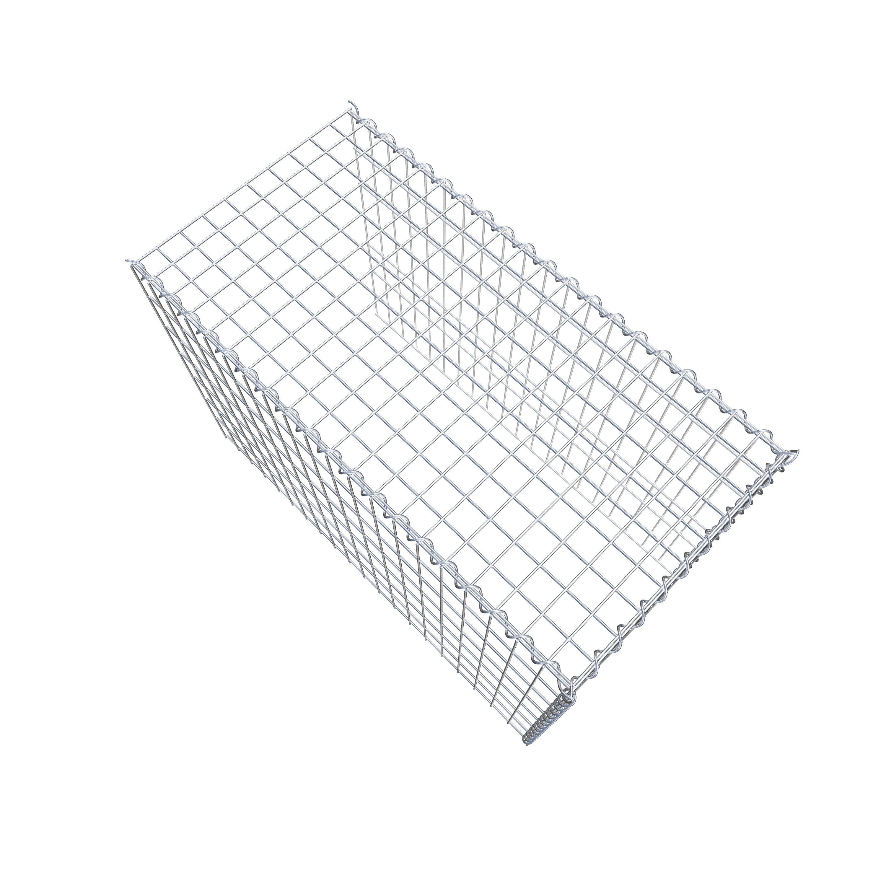 Grown-on gabion type 4 100 cm x 70 cm x 50 cm (L x H x D), mesh size 5 cm x 10 cm, spiral