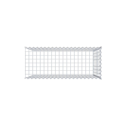 Extra gabion typ 4 100 cm x 80 cm x 40 cm (L x H x D), maskstorlek 5 cm x 10 cm, spiral