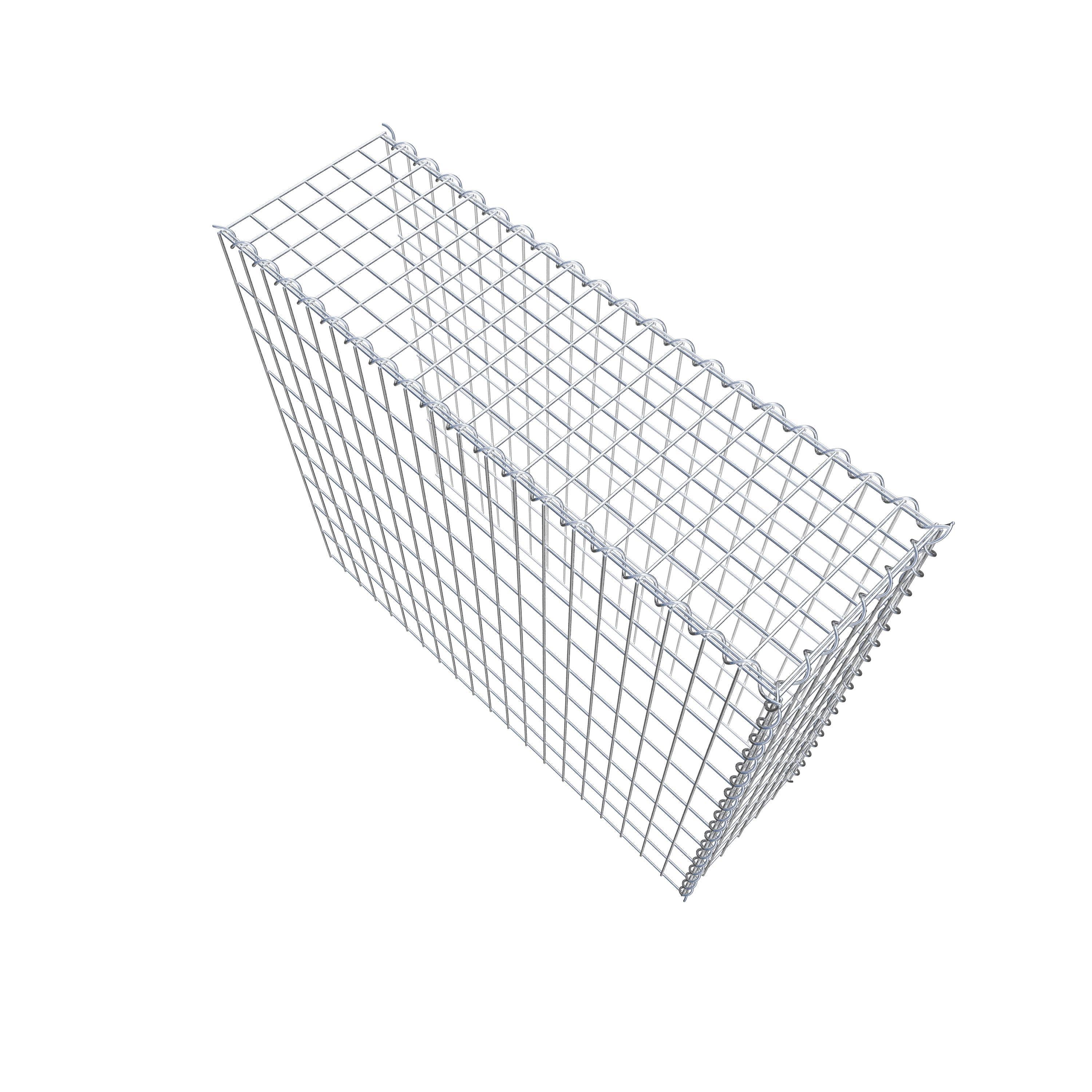 Opvokset gabion type 4 100 cm x 90 cm x 30 cm (L x H x D), maskestørrelse 5 cm x 10 cm, spiral