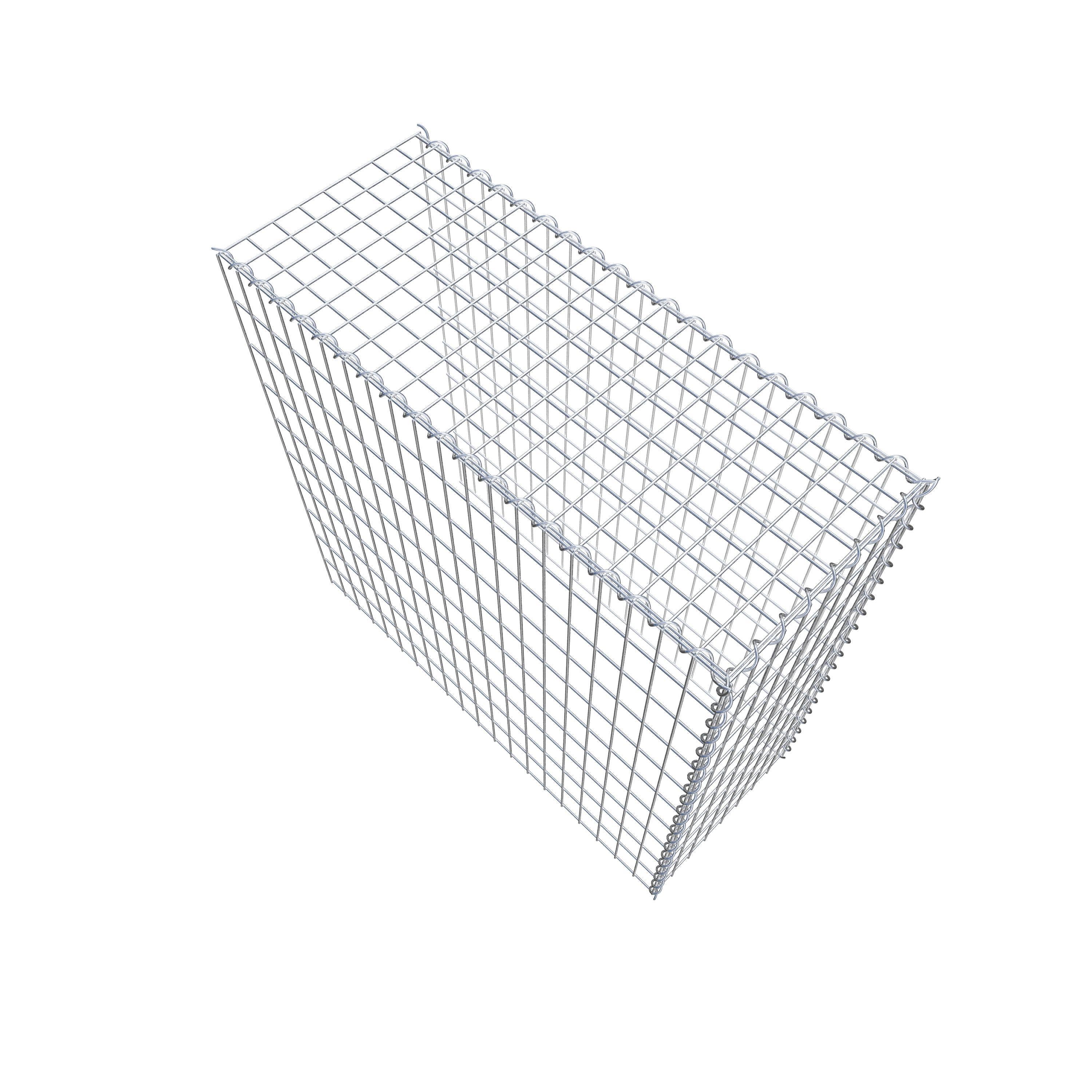 Opvokset gabion type 4 100 cm x 100 cm x 40 cm (L x H x D), maskestørrelse 5 cm x 10 cm, spiral