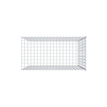 Grown-on gabion type 4 100 cm x 100 cm x 50 cm (L x H x D), mesh size 5 cm x 10 cm, spiral