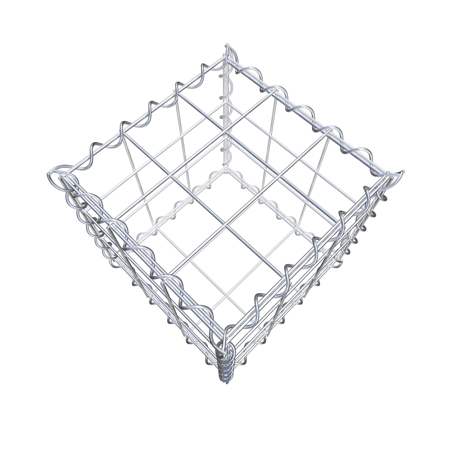 Gabion 30 cm x 30 cm x 30 cm (L x H x D), maskestørrelse 10 cm x 10 cm, spiral