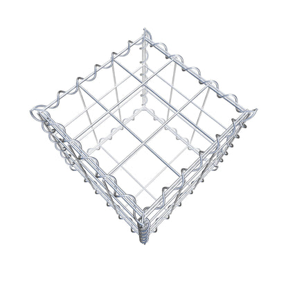 Gabion 30 cm x 30 cm x 30 cm (L x H x D), maskestørrelse 10 cm x 10 cm, spiral