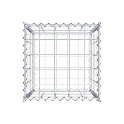 Gabion 50 cm x 50 cm x 50 cm (L x H x D), maskestørrelse 10 cm x 10 cm, spiral
