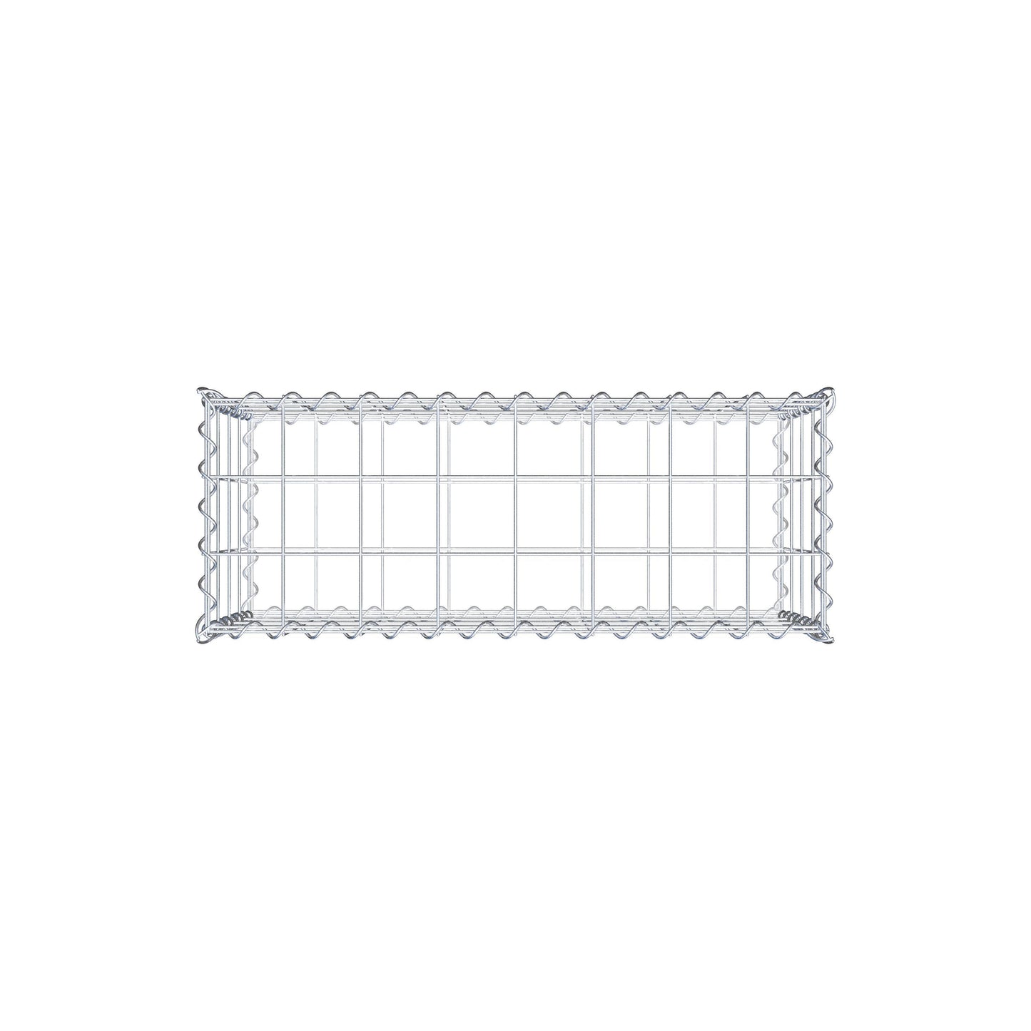 Gabbione 80 cm x 40 cm x 30 cm (L x H x P), maglia 10 cm x 10 cm, spirale
