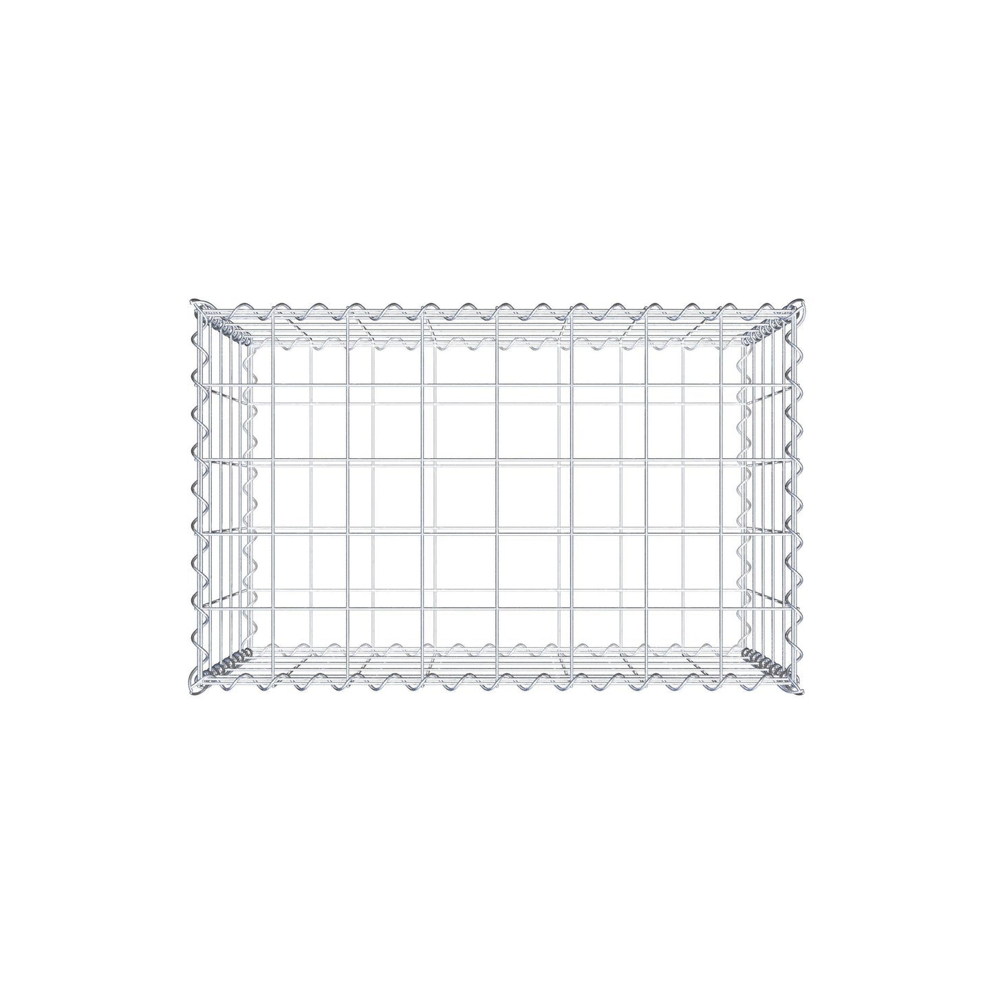 Gabion 80 cm x 50 cm x 50 cm (L x H x D), mesh size 10 cm x 10 cm, spiral
