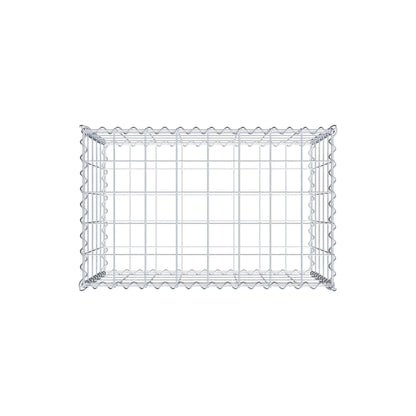 Gabion 80 cm x 50 cm x 50 cm (L x H x D), mesh size 10 cm x 10 cm, spiral