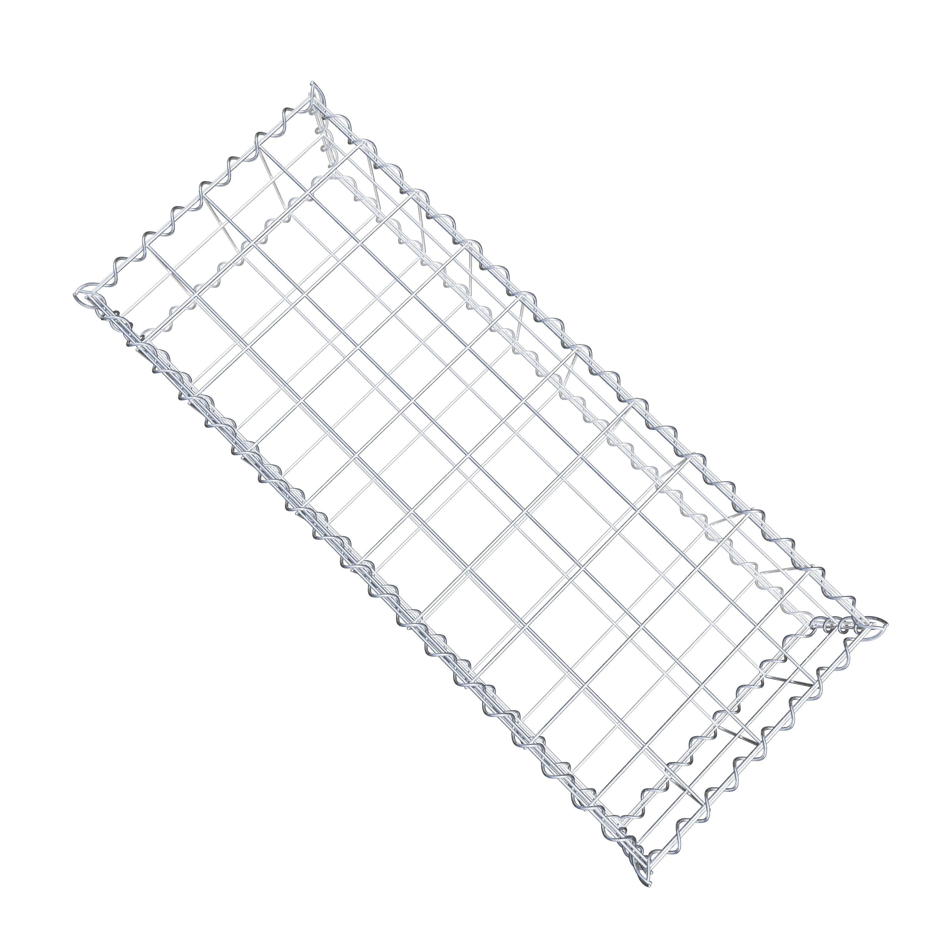 Gabion 100 cm x 20 cm x 40 cm (L x H x D), mesh size 10 cm x 10 cm, spiral