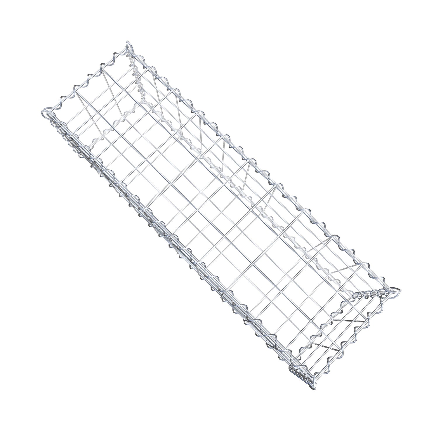 Gabion 100 cm x 30 cm x 30 cm (L x H x D), maskstorlek 10 cm x 10 cm, spiral