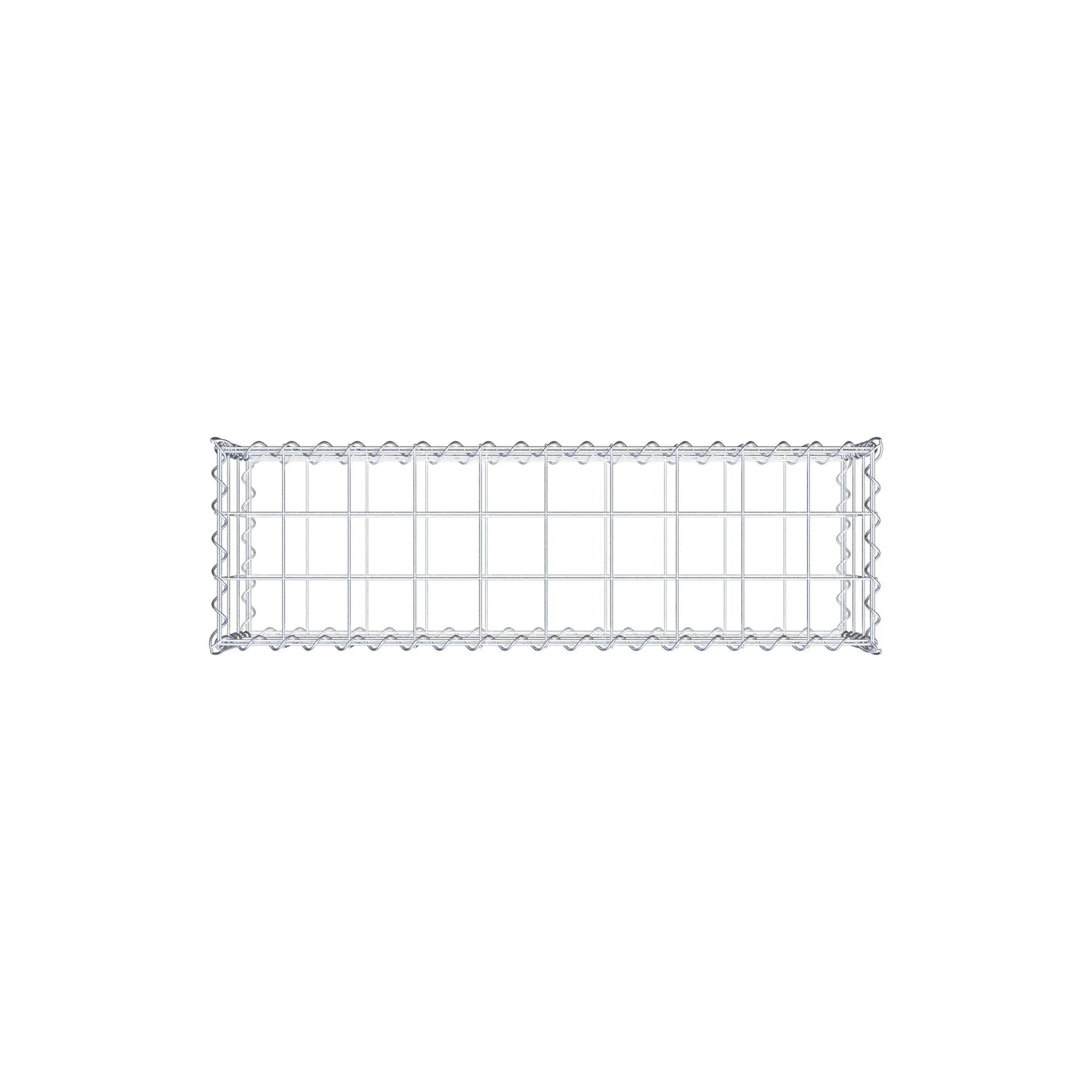 Gabion 100 cm x 30 cm x 30 cm (L x H x D), maskstorlek 10 cm x 10 cm, spiral