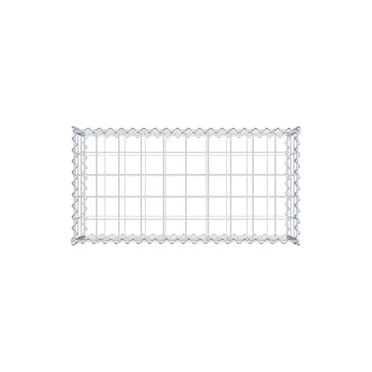 Gavión 100 cm x 30 cm x 50 cm (largo x alto x fondo), malla 10 cm x 10 cm, en espiral