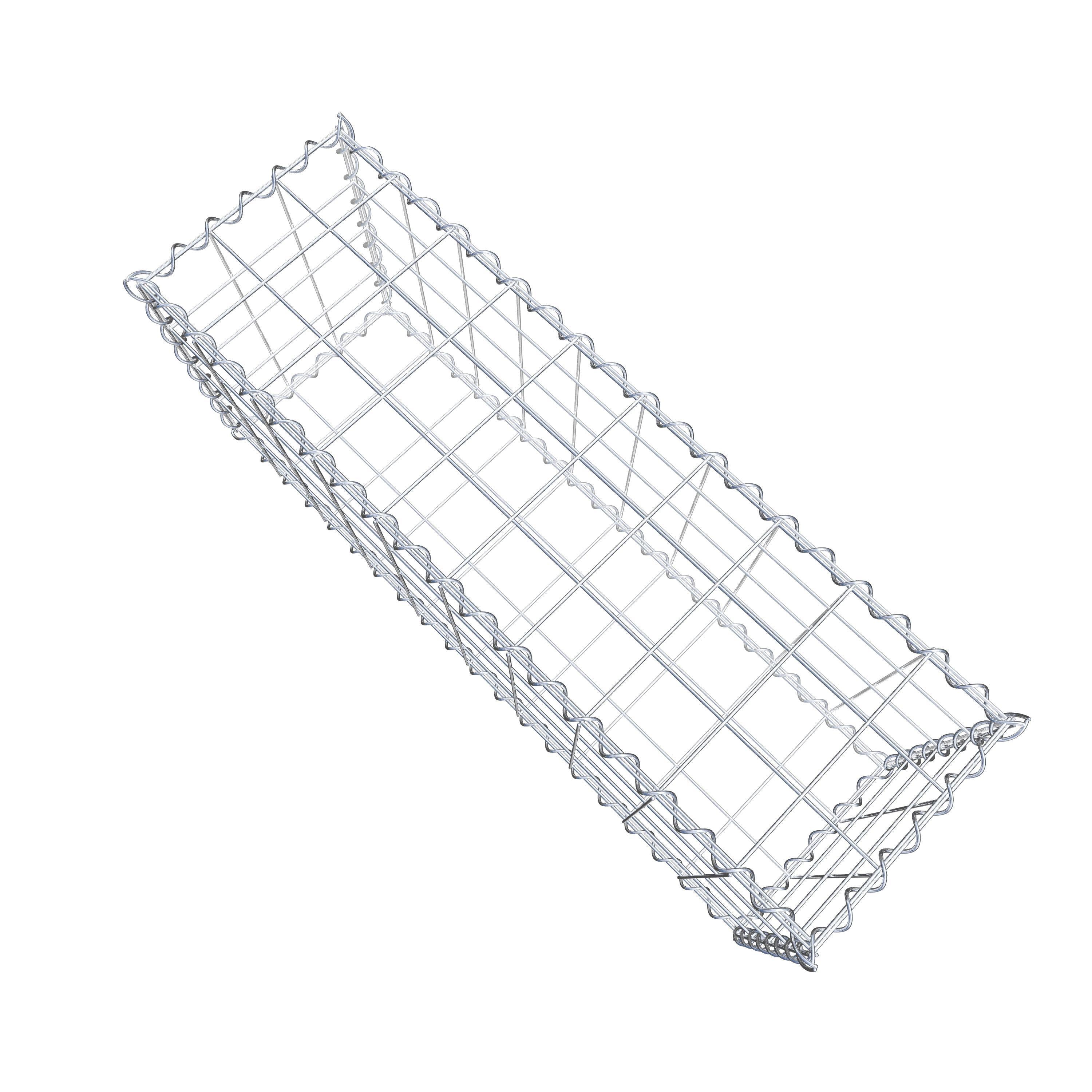 Gabion 100 cm x 40 cm x 30 cm (L x H x D), mesh size 10 cm x 10 cm, spiral