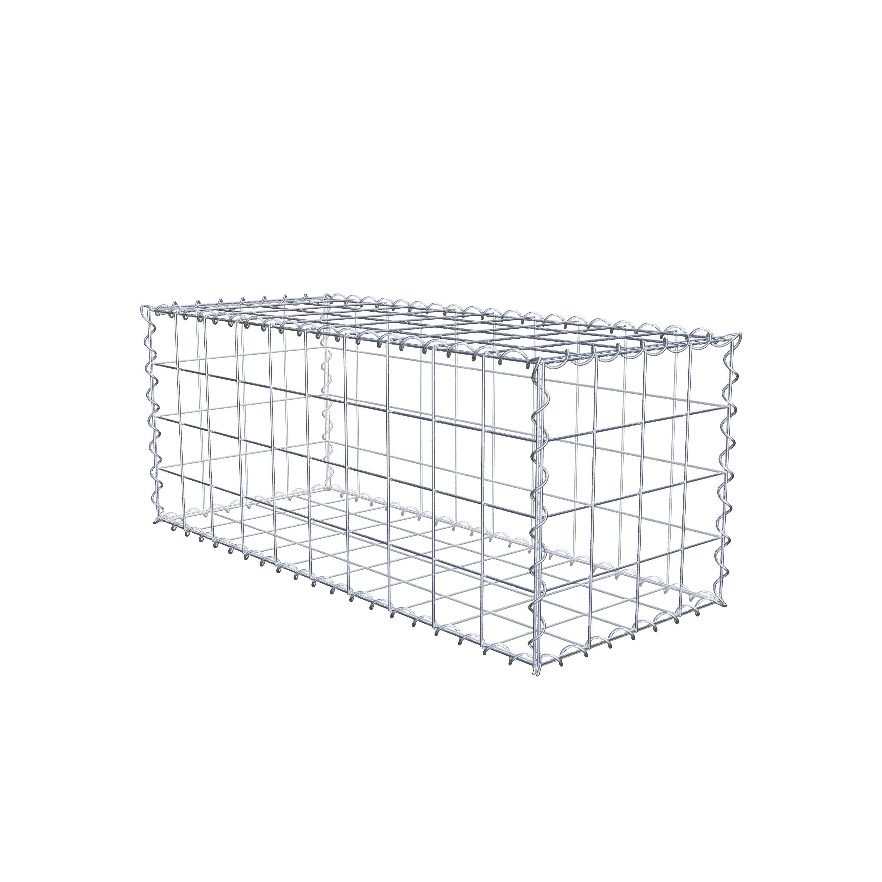 Gabion 100 cm x 40 cm x 40 cm (L x H x D), maskestørrelse 10 cm x 10 cm, spiral