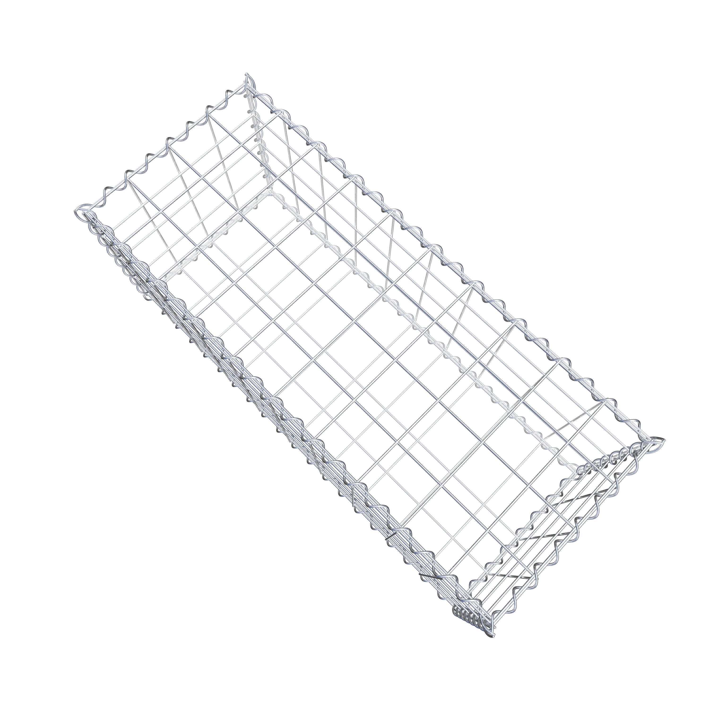 Gabione 100 cm x 40 cm x 40 cm (L x H x T), Maschenweite 10 cm x 10 cm, Spirale