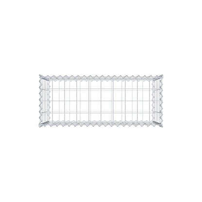 Gabbione 100 cm x 50 cm x 40 cm (L x H x P), maglia 10 cm x 10 cm, spirale