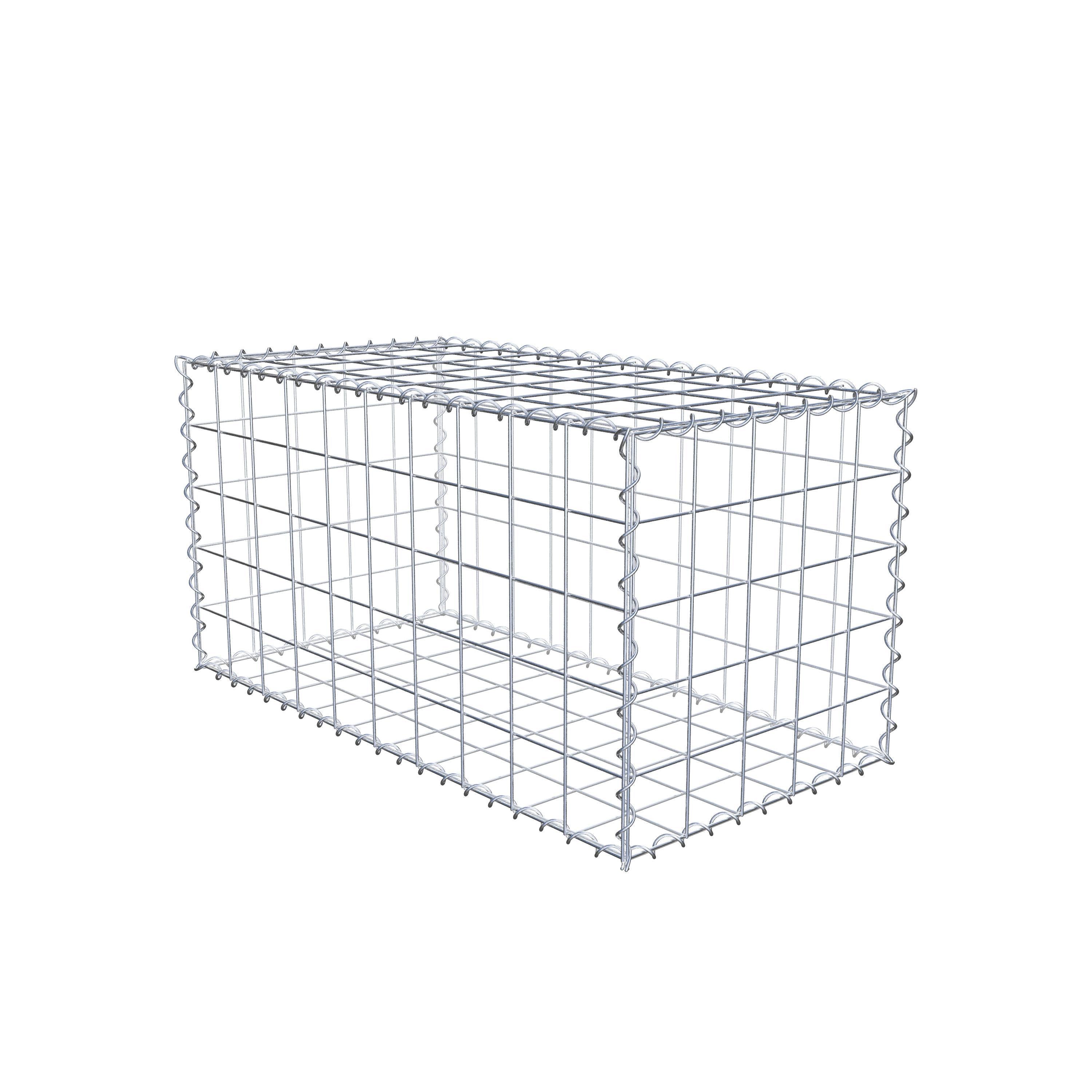 Gabion 100 cm x 50 cm x 50 cm (L x H x D), maskestørrelse 10 cm x 10 cm, spiral