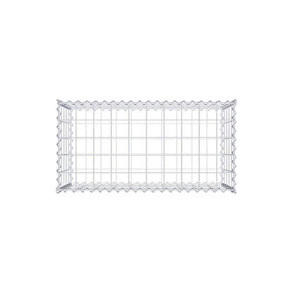 Gabion 100 cm x 50 cm x 50 cm (L x H x D), maskestørrelse 10 cm x 10 cm, spiral