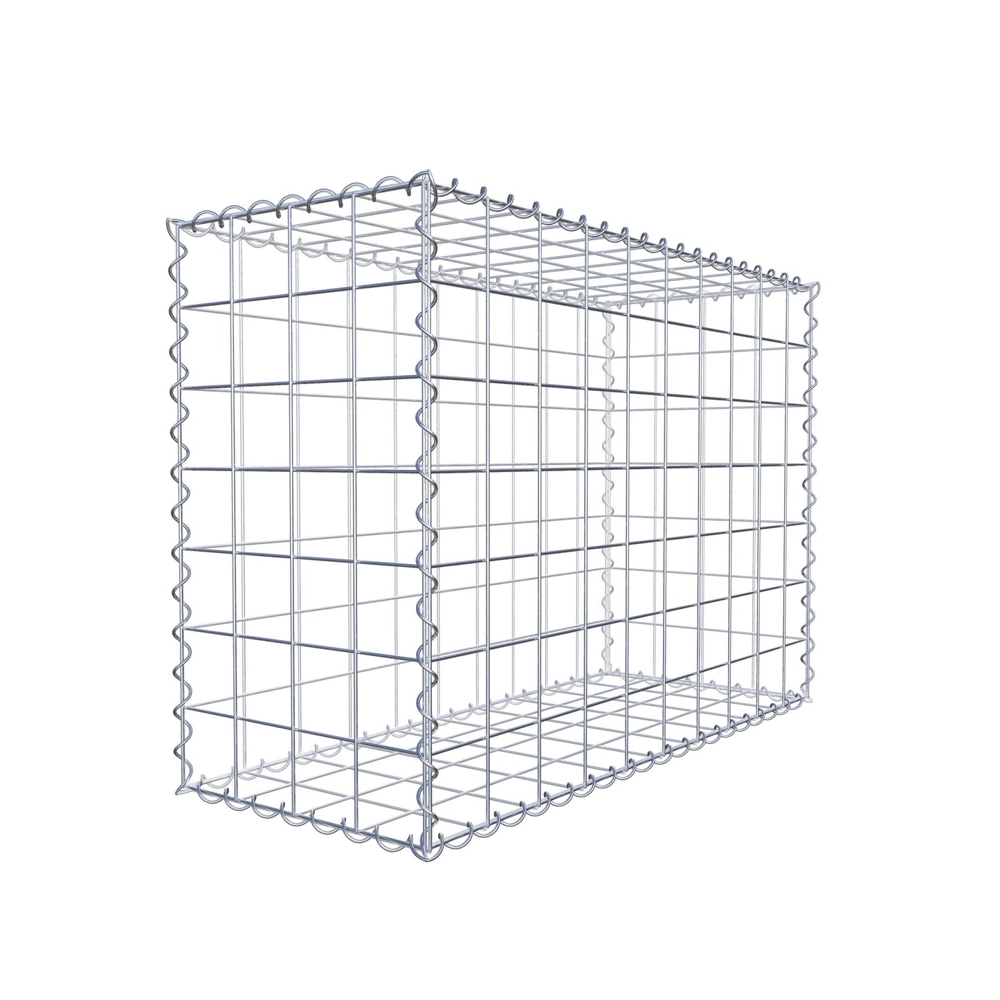 Gabion 100 cm x 70 cm x 40 cm (L x H x D), mesh size 10 cm x 10 cm, spiral