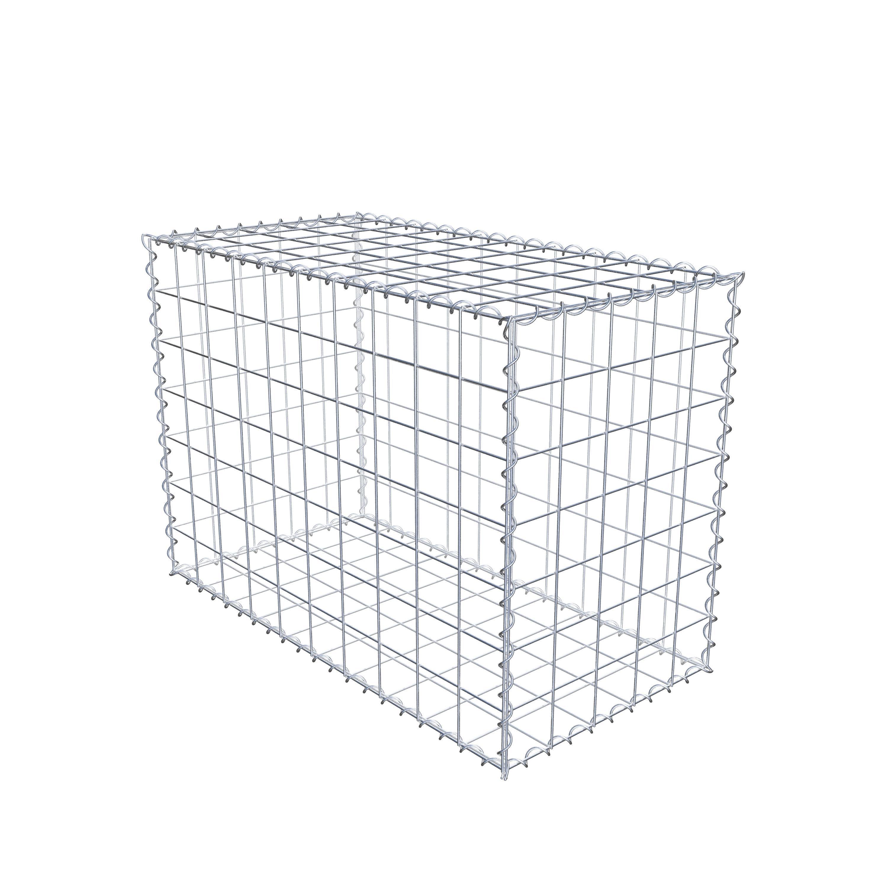 Gabion 100 cm x 70 cm x 50 cm (L x H x D), maskestørrelse 10 cm x 10 cm, spiral