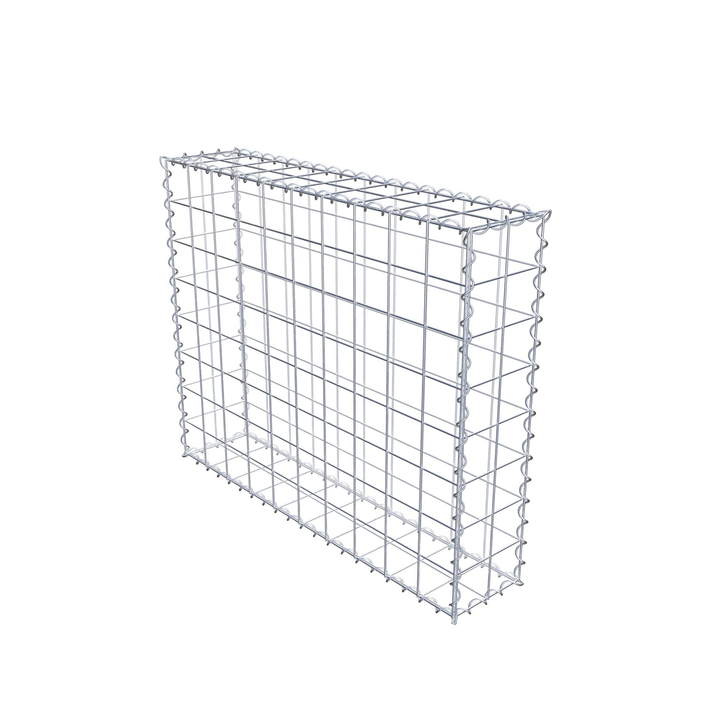 Gabion 100 cm x 80 cm x 20 cm (L x H x P), mailles 10 cm x 10 cm, spirale