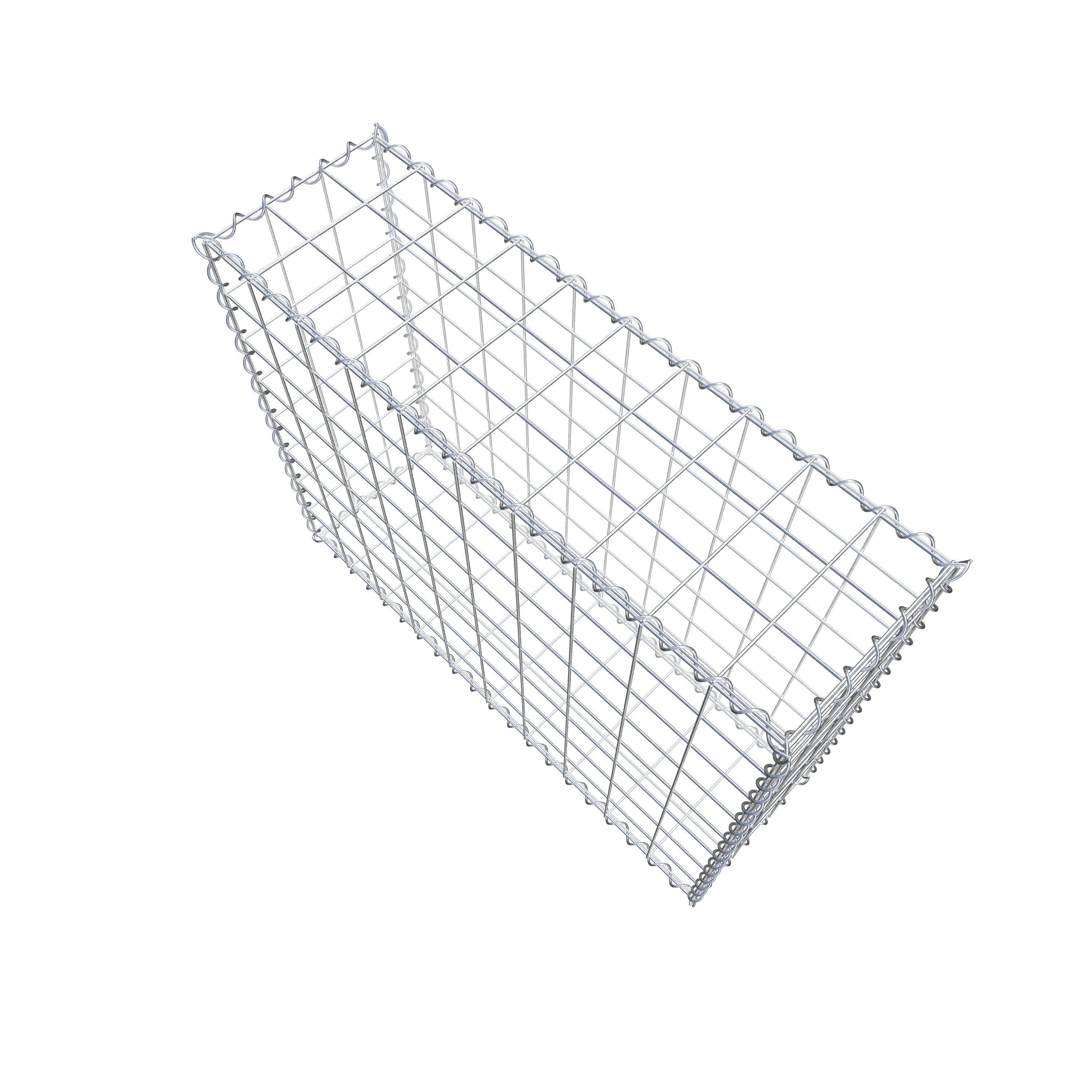 Gabion 100 cm x 80 cm x 30 cm (L x H x D), mesh size 10 cm x 10 cm, spiral