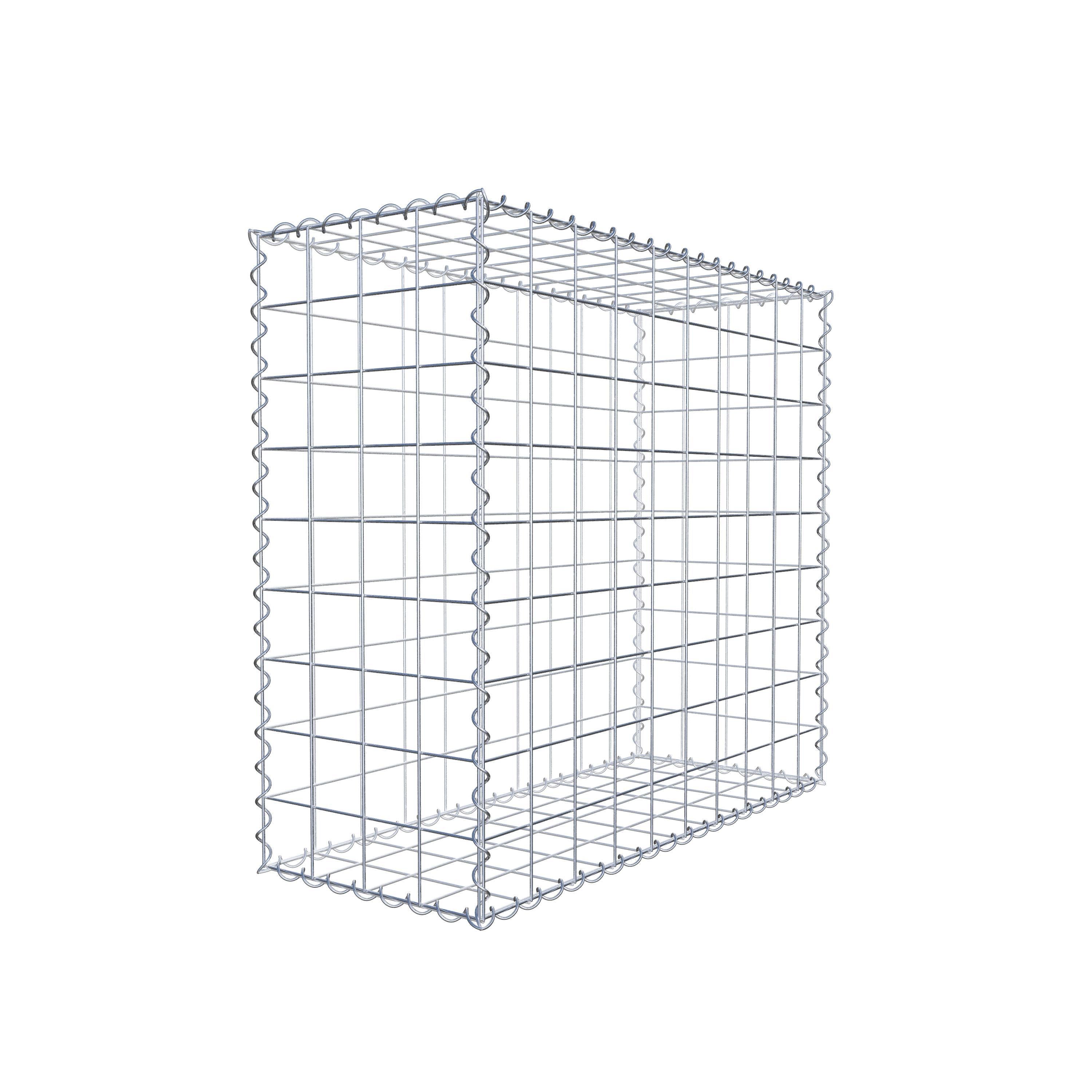 Gabion 100 cm x 90 cm x 40 cm (L x H x D), mesh size 10 cm x 10 cm, spiral