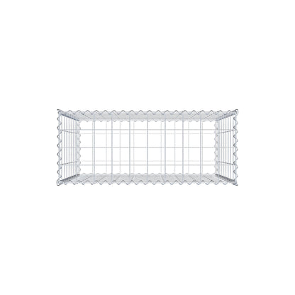 Gabione 100 cm x 90 cm x 40 cm (L x H x T), Maschenweite 10 cm x 10 cm, Spirale