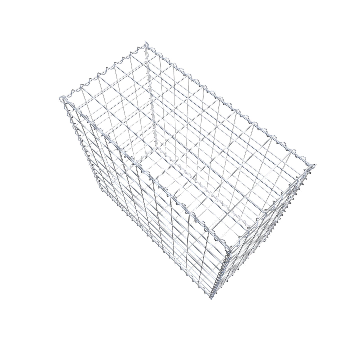 Gabion 100 cm x 90 cm x 50 cm (L x H x D), mesh size 10 cm x 10 cm, spiral