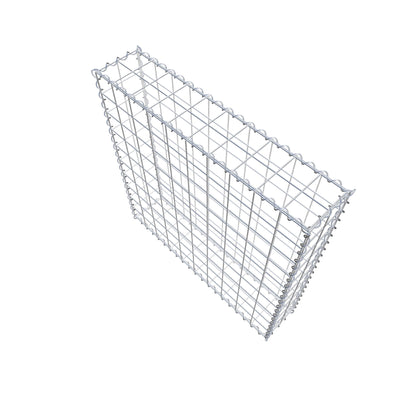 Gabion 100 cm x 100 cm x 20 cm (L x H x P), mailles 10 cm x 10 cm, spirale