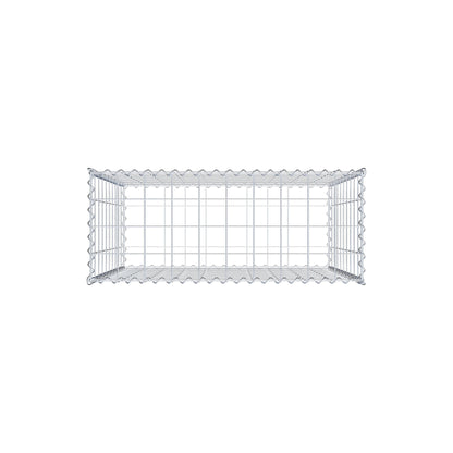 Gabbione 100 cm x 100 cm x 40 cm (L x H x P), maglia 10 cm x 10 cm, spirale