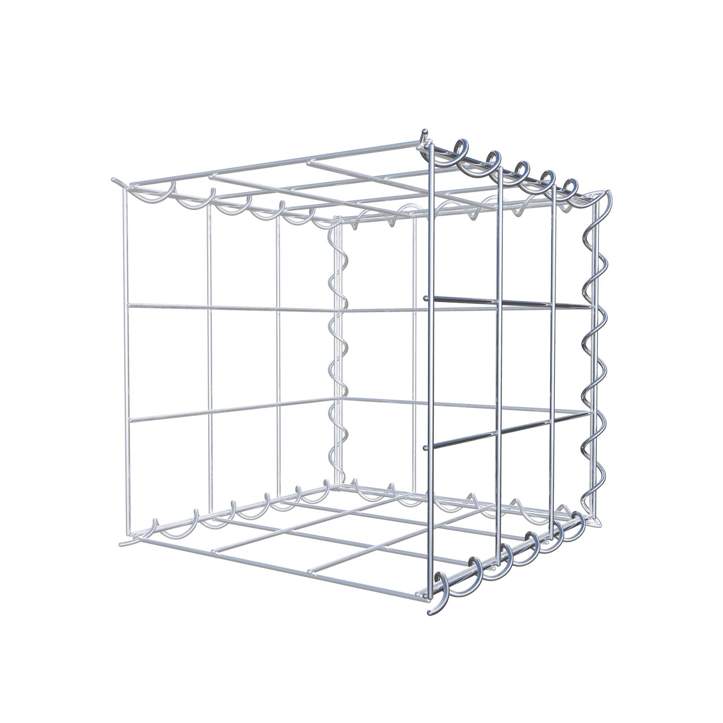 Anbaugabione Typ 2 30 cm x 30 cm x 30 cm (L x H x T), Maschenweite 10 cm x 10 cm, Spirale