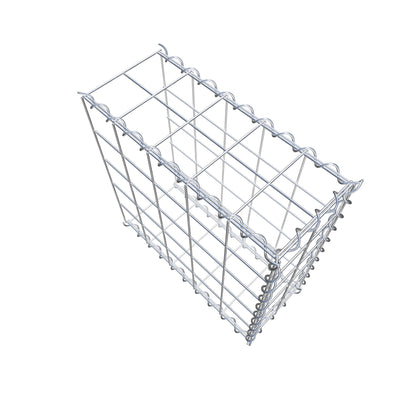 Opvokset gabion type 2 50 cm x 50 cm x 20 cm (L x H x D), maskestørrelse 10 cm x 10 cm, spiral