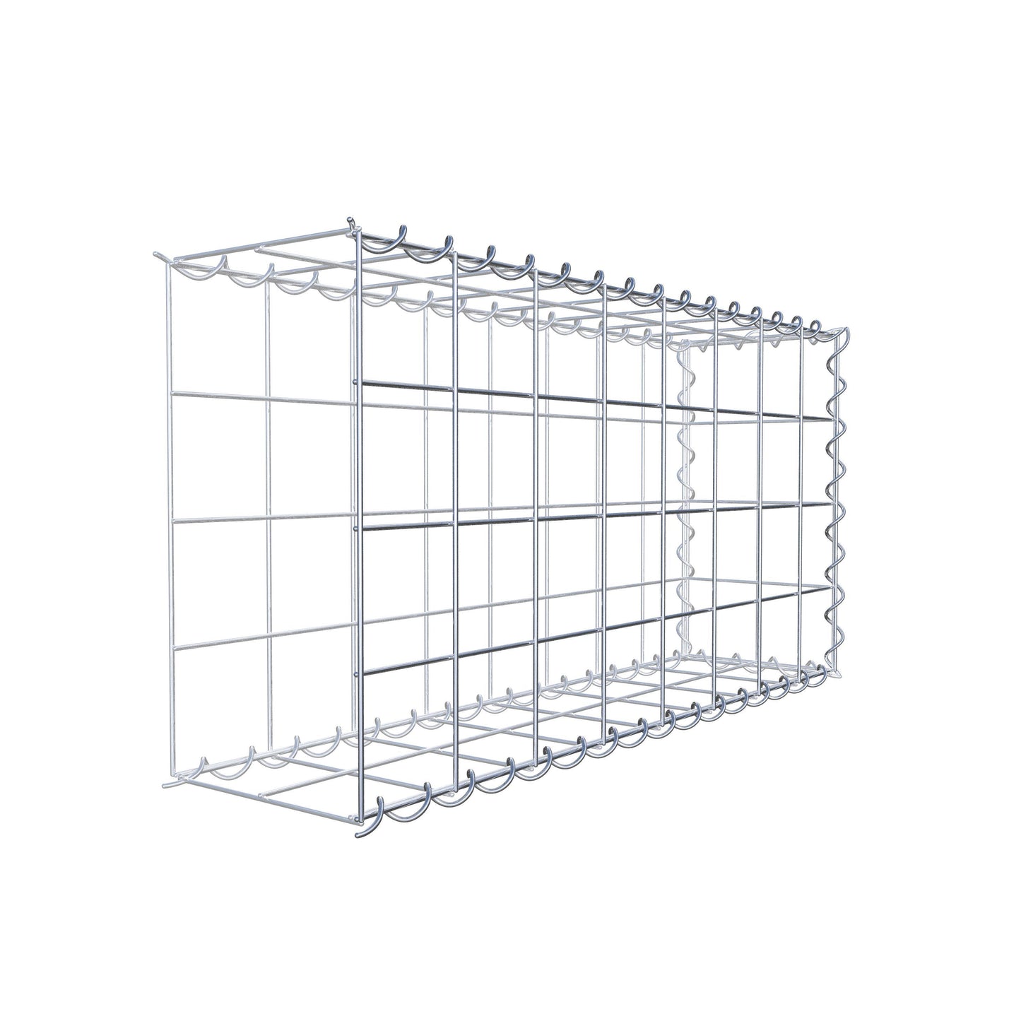 Gavión complementario tipo 2 80 cm x 40 cm x 20 cm (L x A x P), malla 10 cm x 10 cm, espiral