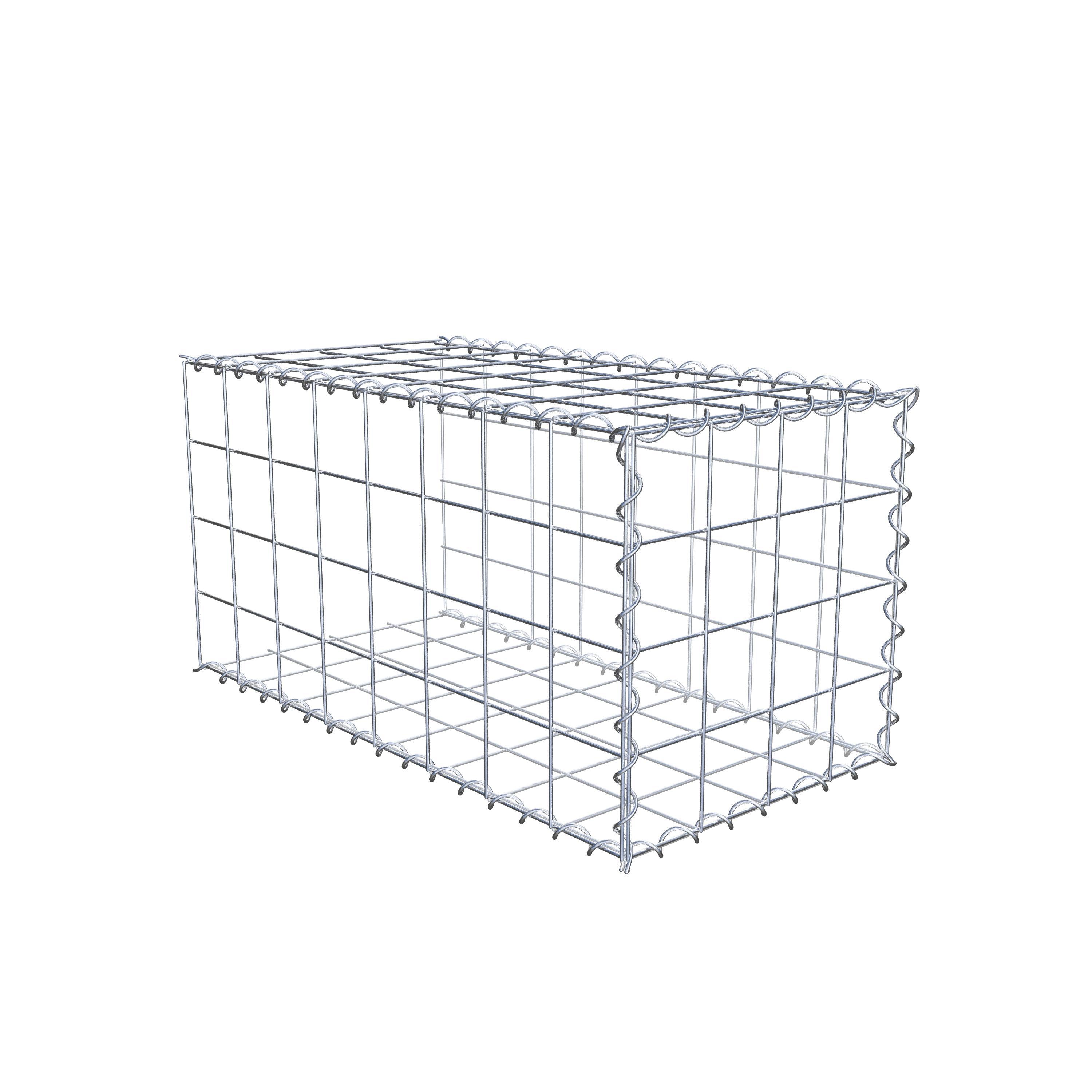 Opvokset gabion type 2 80 cm x 40 cm x 40 cm (L x H x D), maskestørrelse 10 cm x 10 cm, spiral