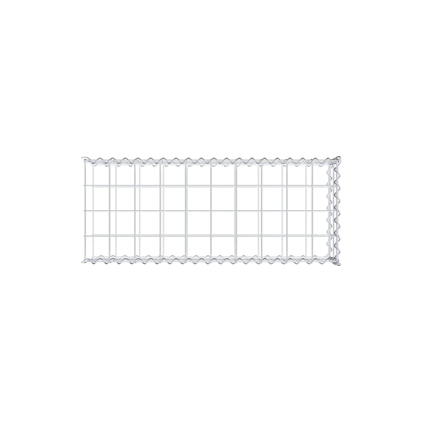 Add-on schanskorf type 2 100 cm x 20 cm x 40 cm (L x H x D), maaswijdte 10 cm x 10 cm, spiraal