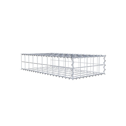 Anbaugabione Typ 2 100 cm x 20 cm x 50 cm (L x H x T), Maschenweite 10 cm x 10 cm, Spirale