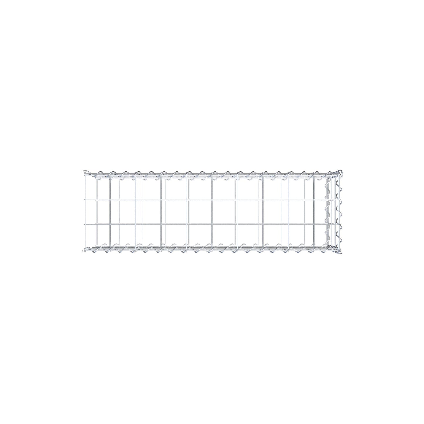 Grown-on gabion type 2 100 cm x 30 cm x 30 cm (L x H x D), mesh size 10 cm x 10 cm, spiral