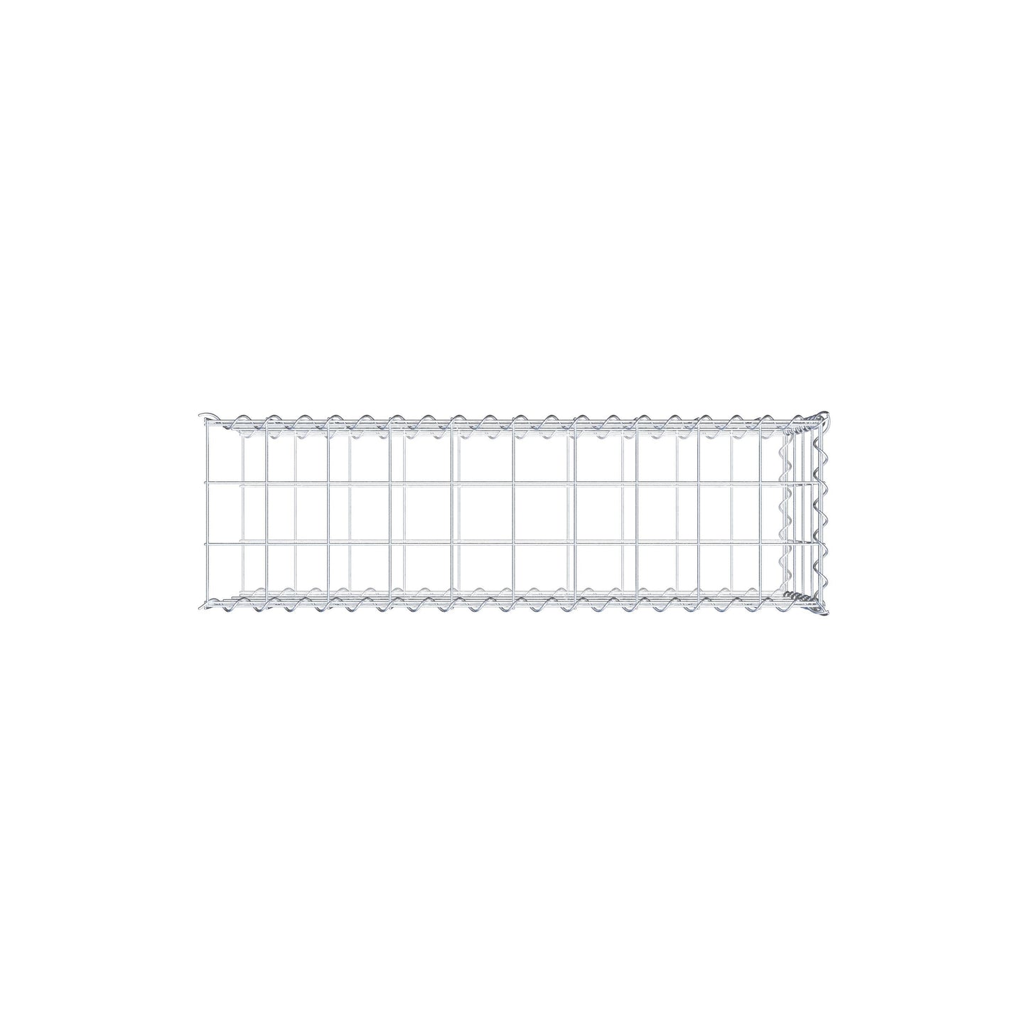 Gabion rapporté type 2 100 cm x 40 cm x 30 cm (L x H x P), mailles 10 cm x 10 cm, spirale