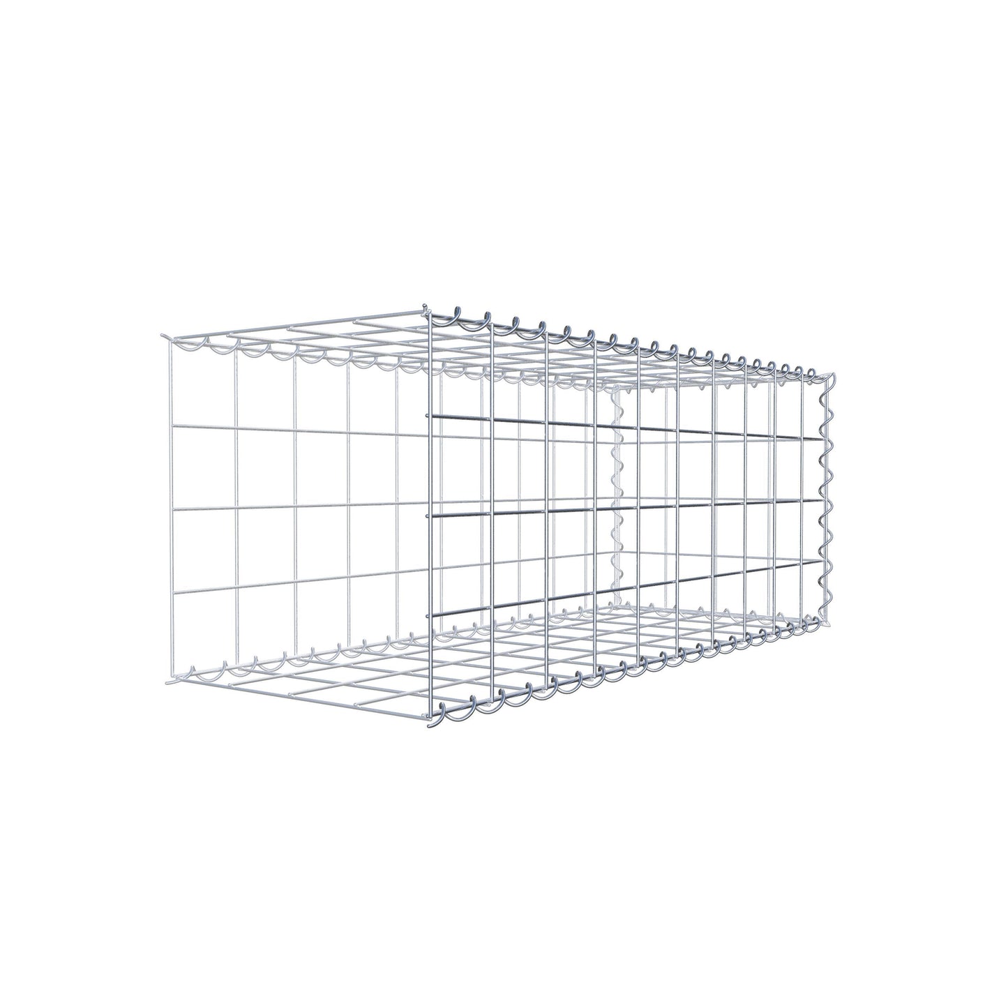 Gavión complementario tipo 2 100 cm x 40 cm x 40 cm (L x A x P), malla 10 cm x 10 cm, espiral