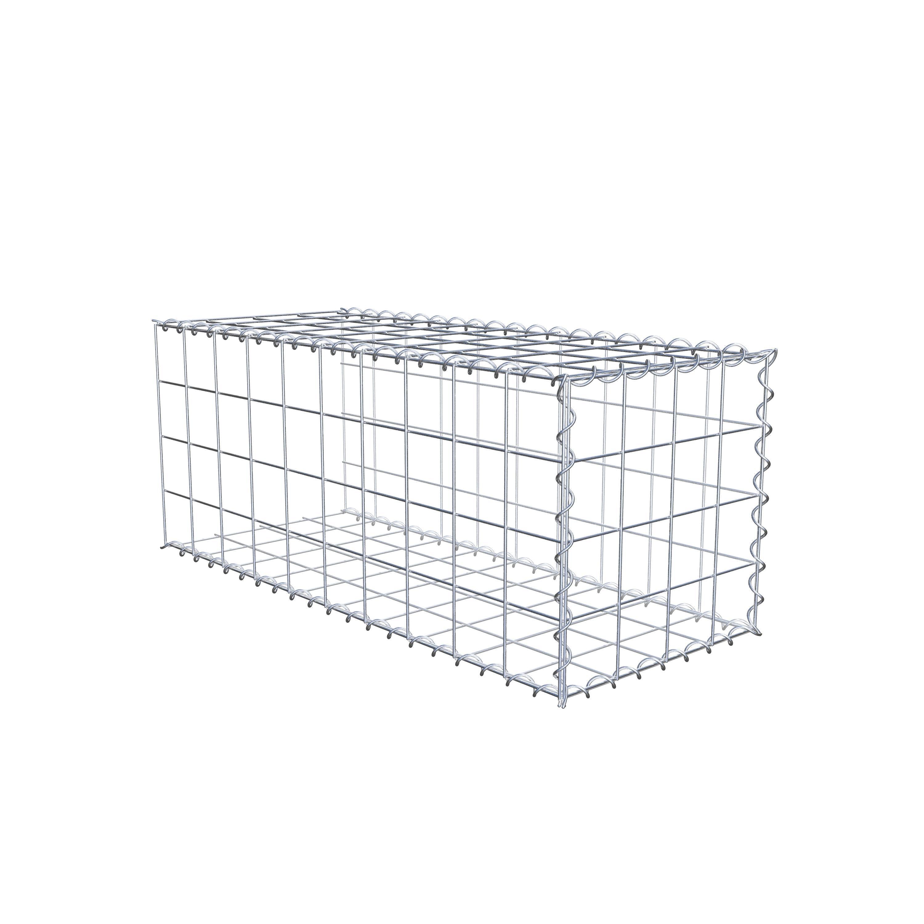 Grown-on gabion type 2 100 cm x 40 cm x 40 cm (L x H x D), mesh size 10 cm x 10 cm, spiral