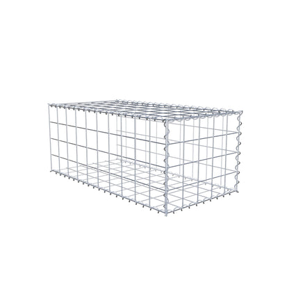 Grown-on gabion type 2 100 cm x 40 cm x 50 cm (L x H x D), mesh size 10 cm x 10 cm, spiral