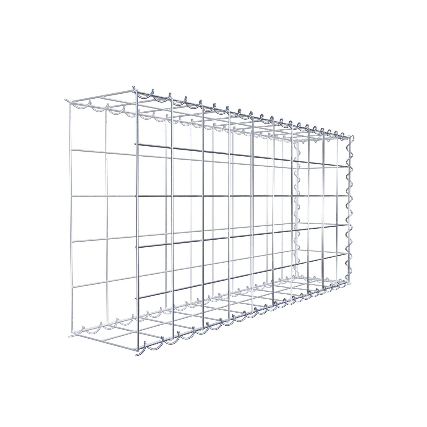 Gabbione aggiuntivo tipo 2 100 cm x 50 cm x 20 cm (L x H x P), dimensione maglia 10 cm x 10 cm, a spirale