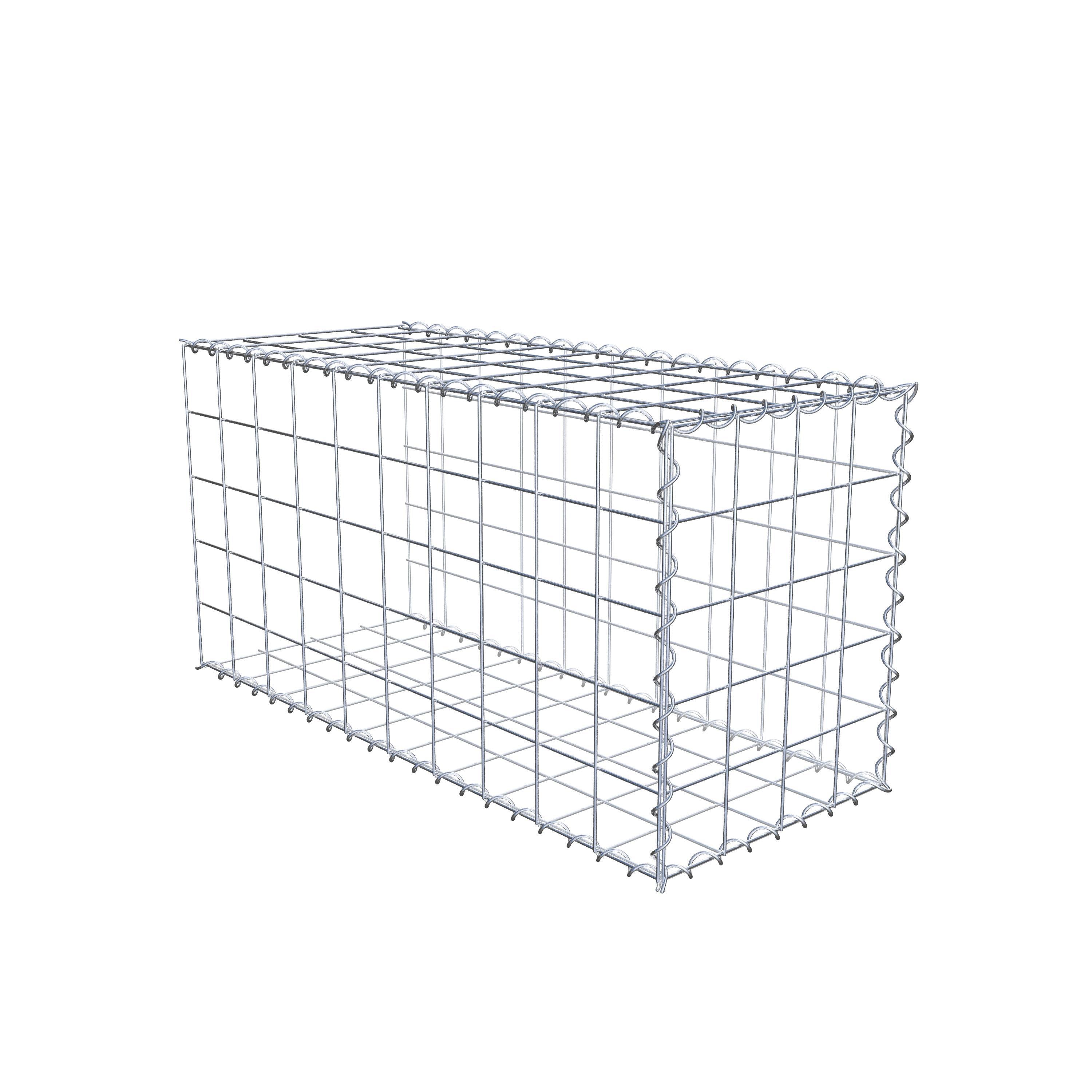 Grown-on gabion type 2 100 cm x 50 cm x 40 cm (L x H x D), mesh size 10 cm x 10 cm, spiral