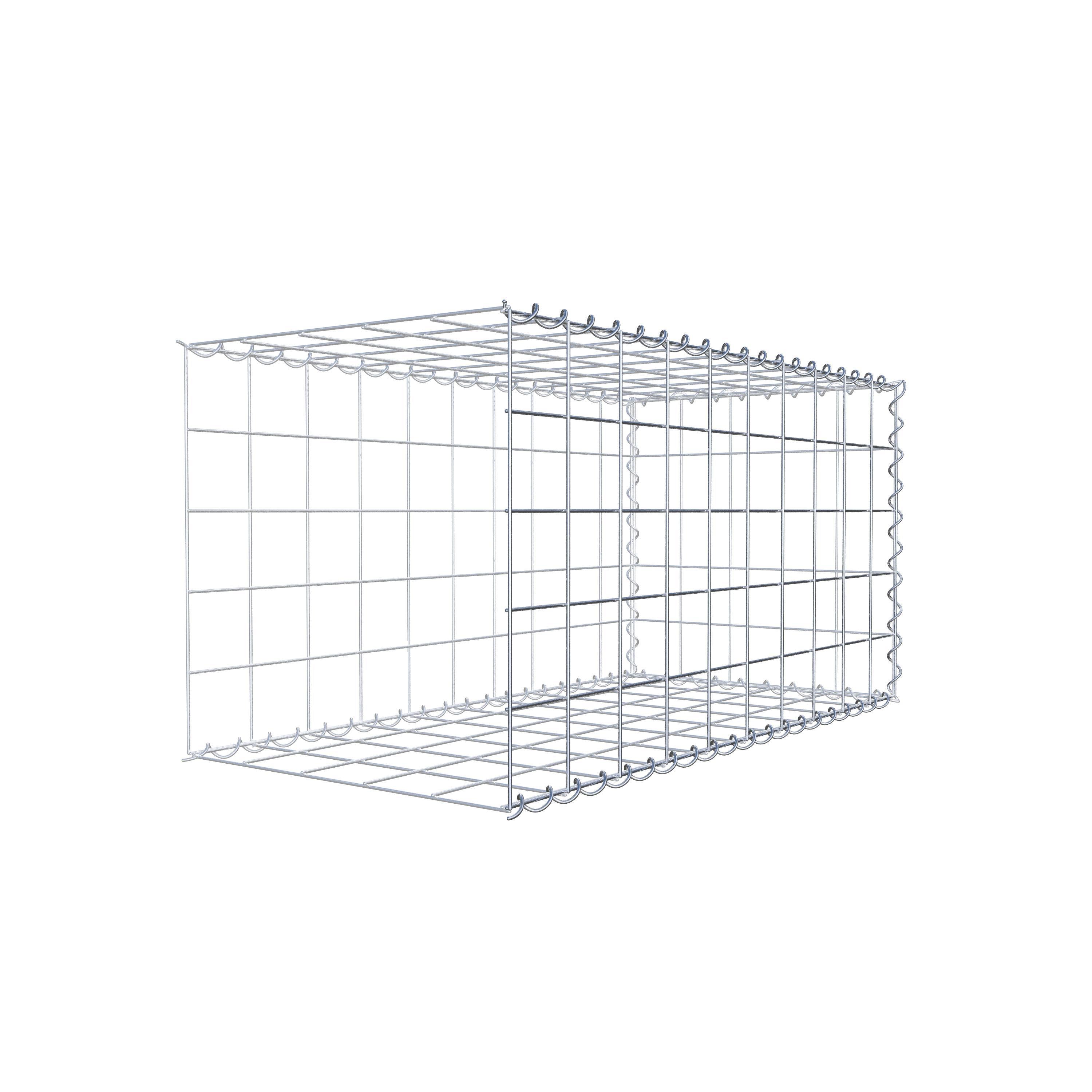 Grown-on gabion type 2 100 cm x 50 cm x 50 cm (L x H x D), mesh size 10 cm x 10 cm, spiral