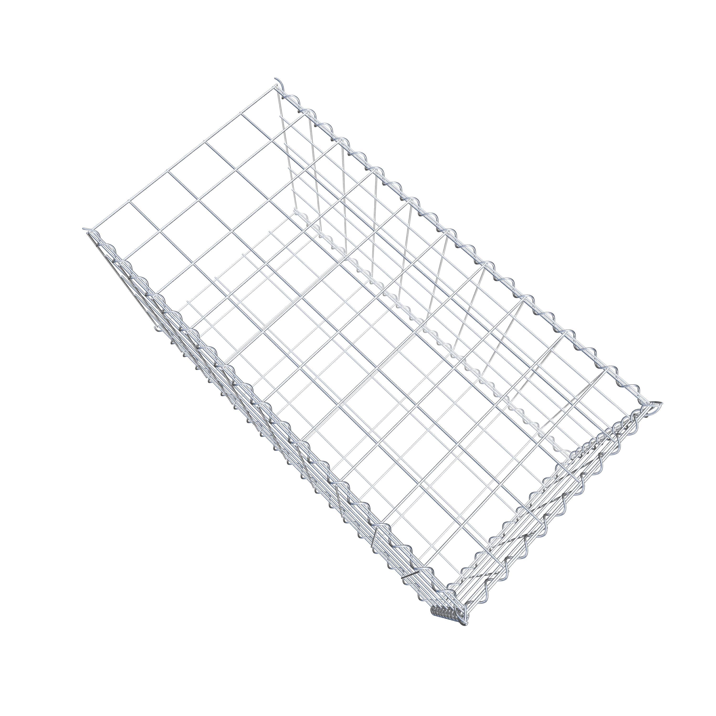 Grown-on gabion type 2 100 cm x 50 cm x 50 cm (L x H x D), mesh size 10 cm x 10 cm, spiral