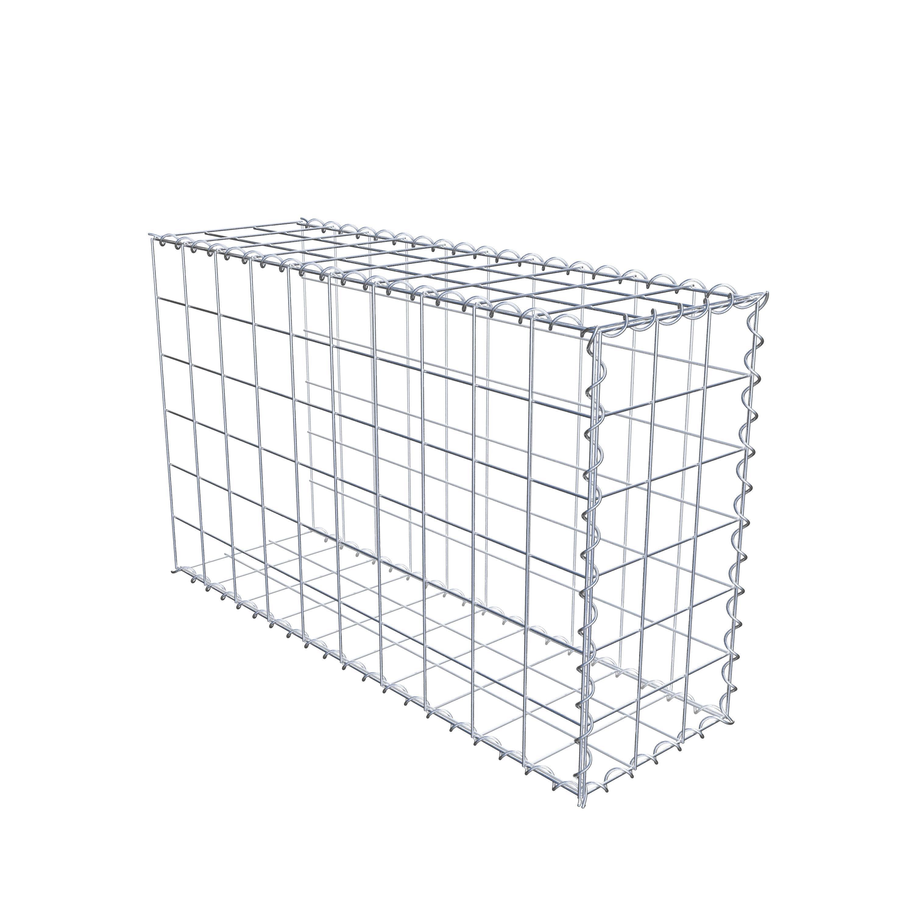 Grown-on gabion type 2 100 cm x 60 cm x 30 cm (L x H x D), mesh size 10 cm x 10 cm, spiral