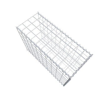 Opvokset gabion type 2 100 cm x 70 cm x 40 cm (L x H x D), maskestørrelse 10 cm x 10 cm, spiral