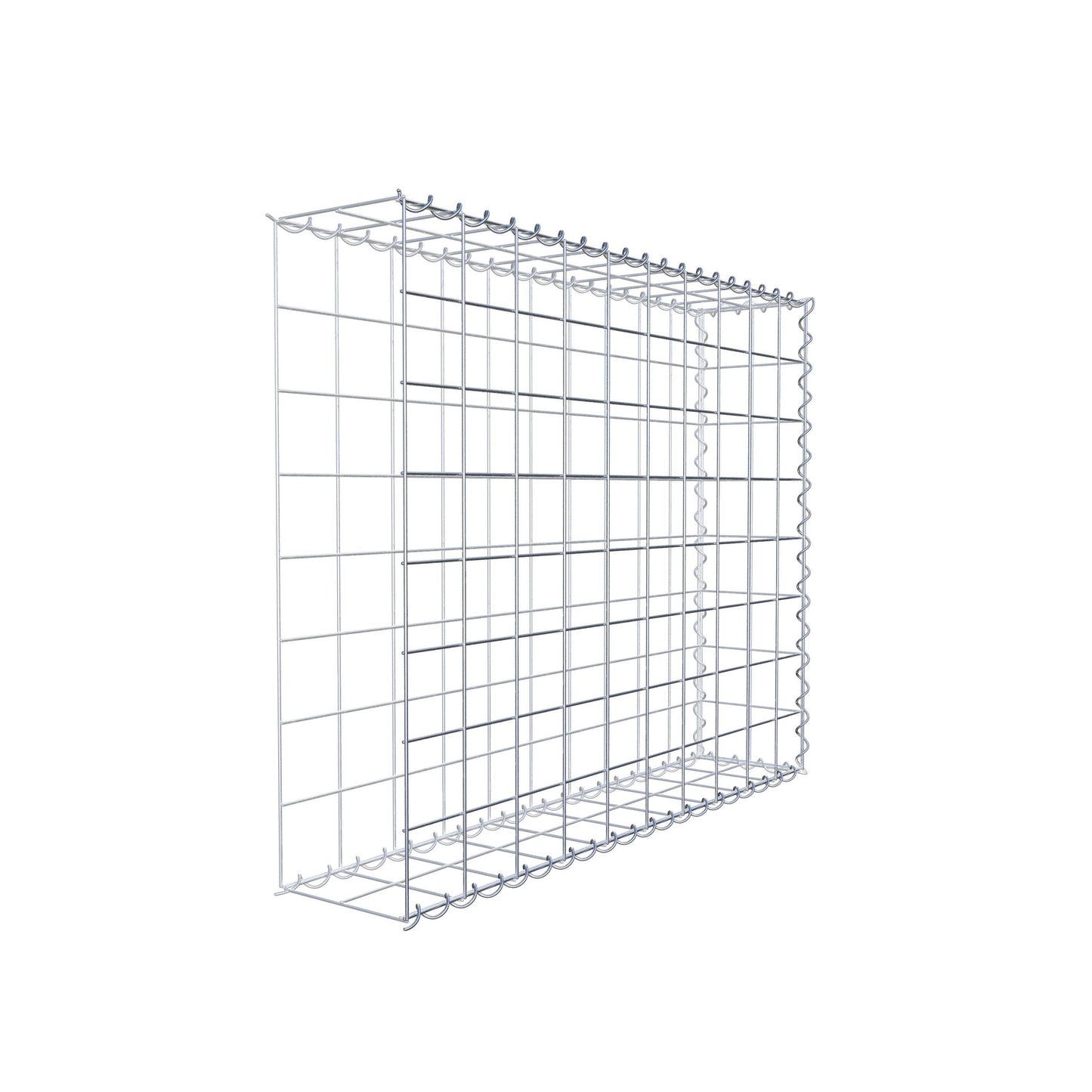 Anbaugabione Typ 2 100 cm x 80 cm x 20 cm (L x H x T), Maschenweite 10 cm x 10 cm, Spirale